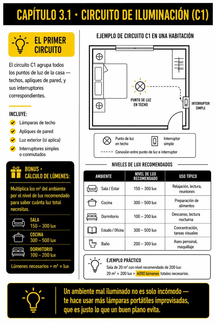 Capítulo 3.1: circuito de iluminación C1