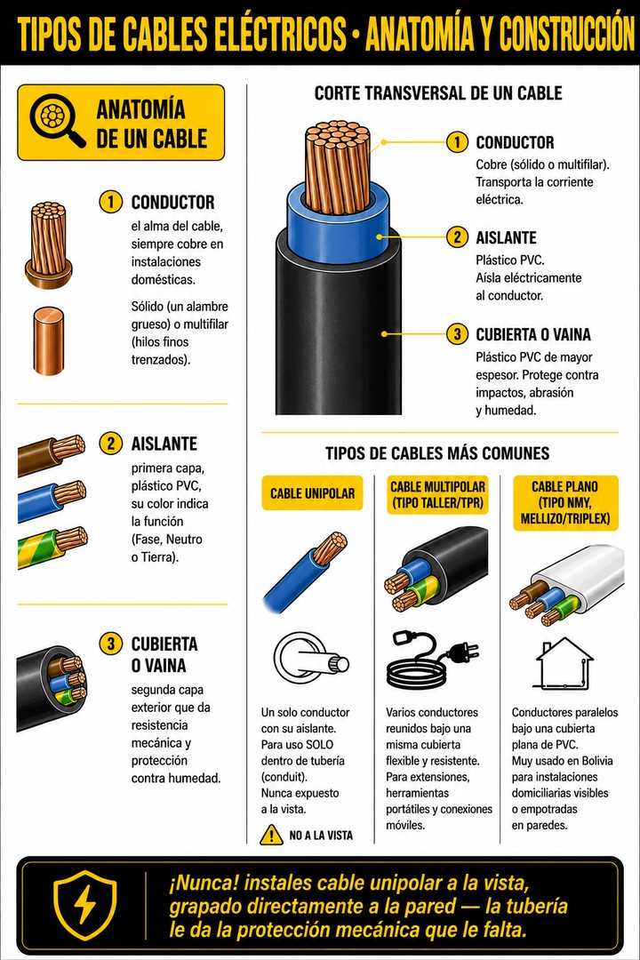 Tipos de cables eléctricos